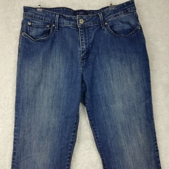 Levi's Womens Jeans San Francisco Boot Cut Blue Denim Bold Curve Classic 16 - Picture 7 of 11